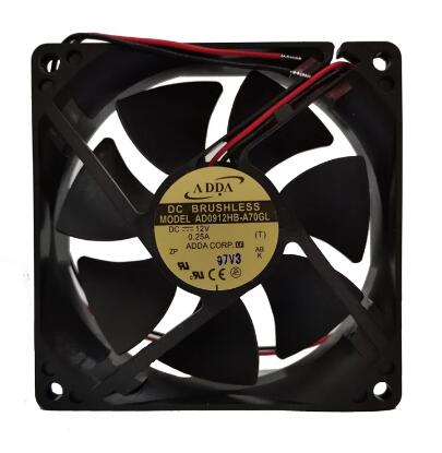 Original ADDA AD0912HB-A70GL Cooling Fan 12V 0.25A 3W 2wires AD0912HB-A70GL Fans